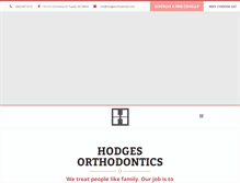 Tablet Screenshot of hodgesorthodontics.com